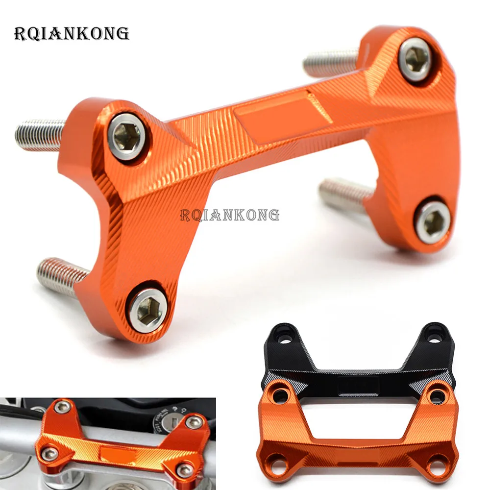 Мотоциклетные ручки стойки для руля Dirtbike ручка стойки для руля крепление Верхняя Крышка зажим подходит для KTM DUKE 390 200 125 2006- DUKE390