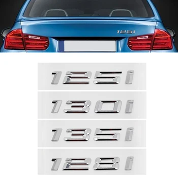 

Silver Car Styling for BMW 1 Series Sticker for BMW 125i 128i 130i 130i F20 F30 E90 X1 X5 Auto Trunk Lid Emblem Decal 3D Badge