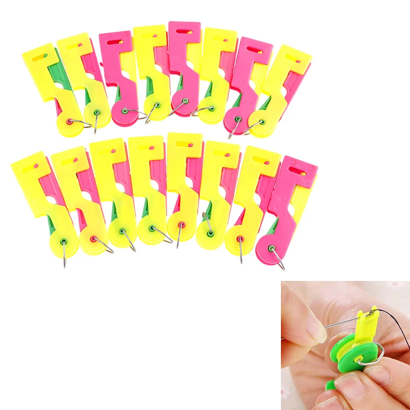 

10pcs 5pcs 1pcs Elderly Use Automatic Skillful Sewing Needle Device Threader Thread Guide Tool