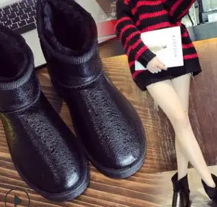2018 new snow boots Winter new women's winter shoes women's warm low tube women's shoes