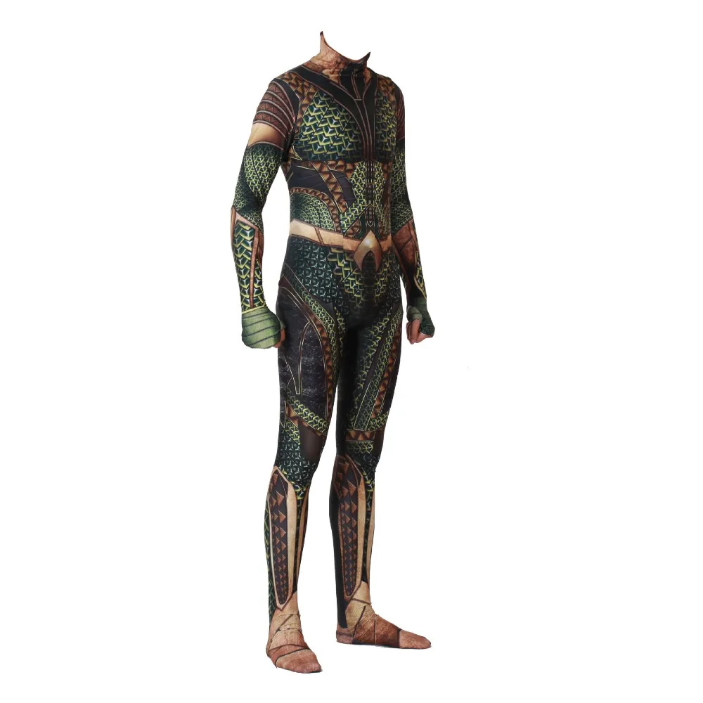 anime DC comic Aquaman Arthur Curry Cosplay Costume adults men children kids Boy Zentai Bodysuit Su