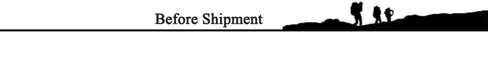 before shipment