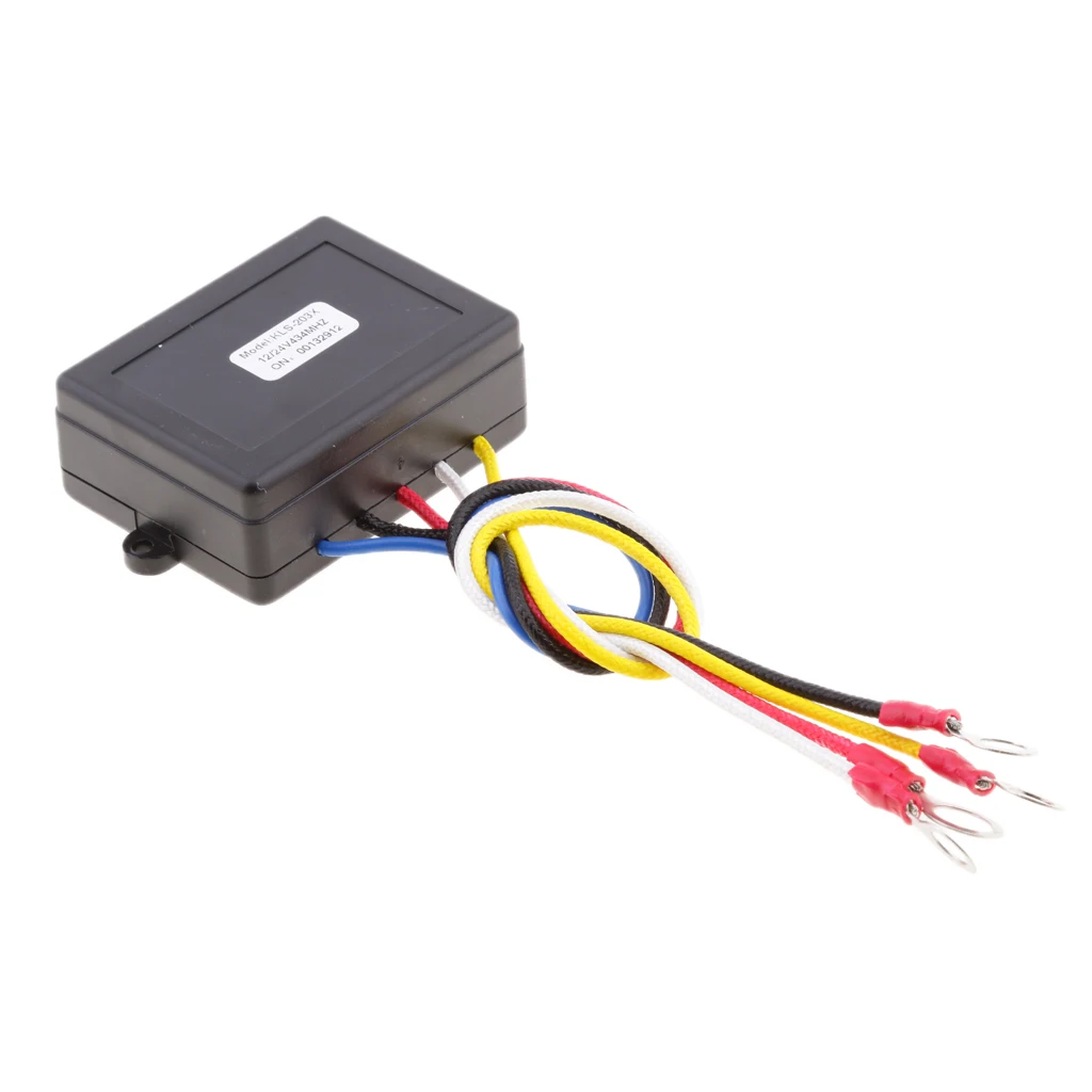 98ft 12V/24V Car ATV SUV Automatic Wireless Winch Remote Control Kit Switch KLS-203