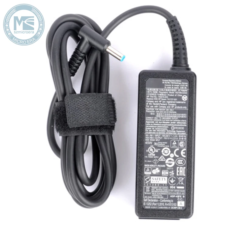 HP 45W Laptop Charger Blue Tip 19.5V - 2.31A Ac Adapter Power - Genuine Original - Foto 10