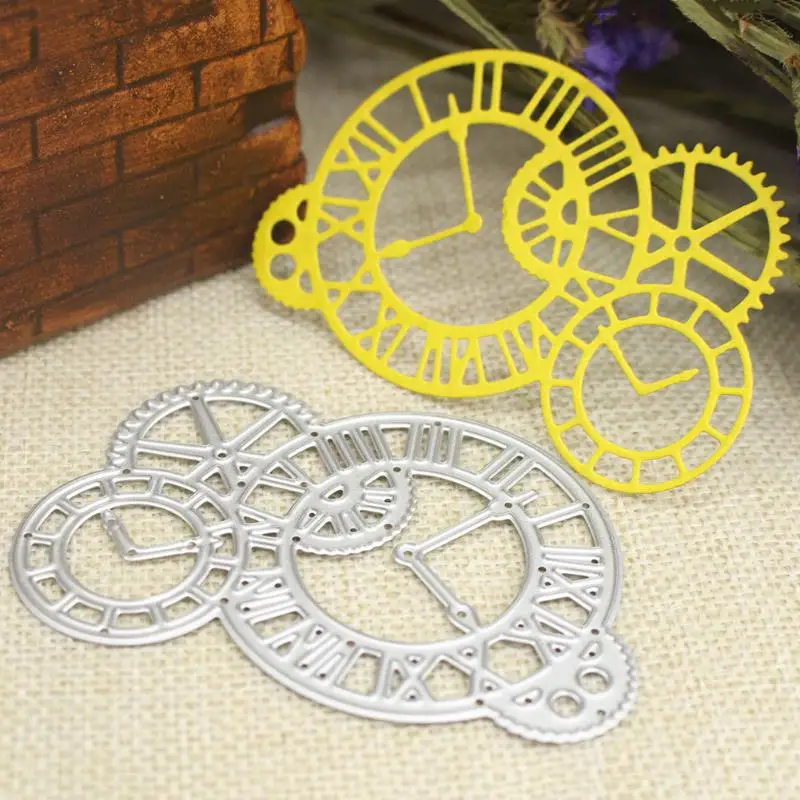 

Metal Clock Cutting Dies Stencils DIY Scrapbooking Paper Card Hand Craft