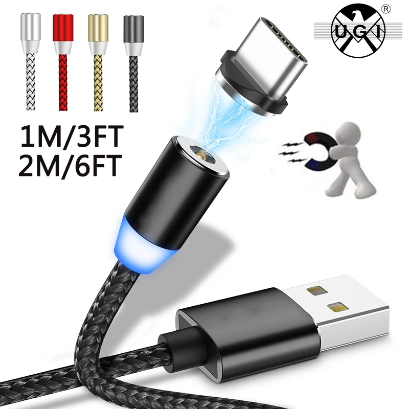 

1M 2M USB Type C Magnetic Cable for Samsung Galaxy S9 Note 8 S8 USB Cable Type-C Fast Magnet Charging Cable USB C Charger