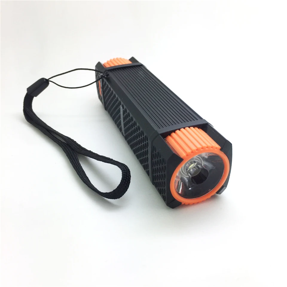 

high power rechargeable led flashlights Multifunction powerbank 2600mA built in 18650 Battery phone charger night walking torch