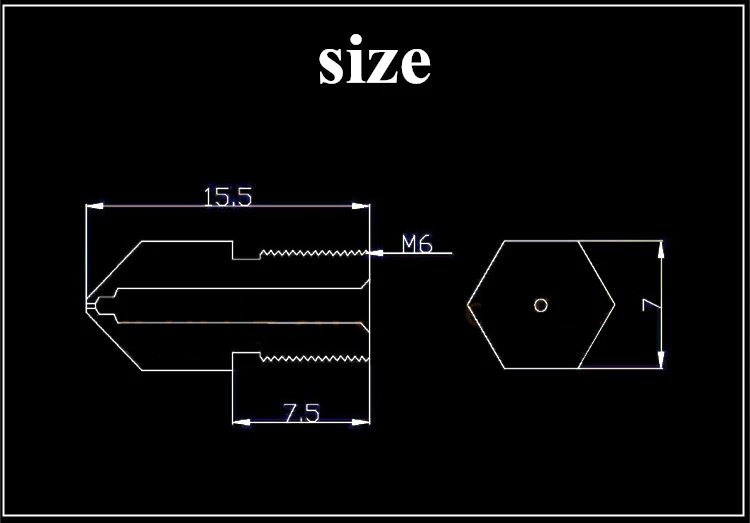 m6 stainless steel nozzle detail 1