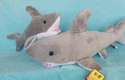 Прекрасный Серый акула плюшевые игрушки, товары высокого качества, Рождество подарок h13