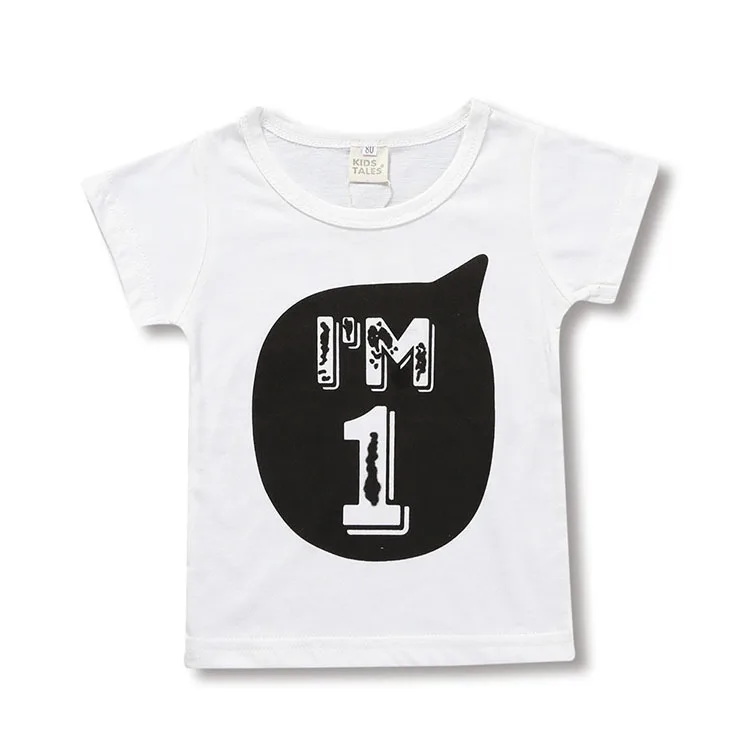 SONDR 1 2 3 4 5 6 years birthday Christmas boy and girl t-shirt cotton  children's clothing Dropshipping
