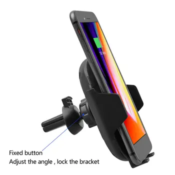 

KISSCASE Infrared Automatic Sensing Car Phone Holder For Huawei P10 Stand Fast Charging For Xiaomi Mix Note2 Mix 2 Phone Holders