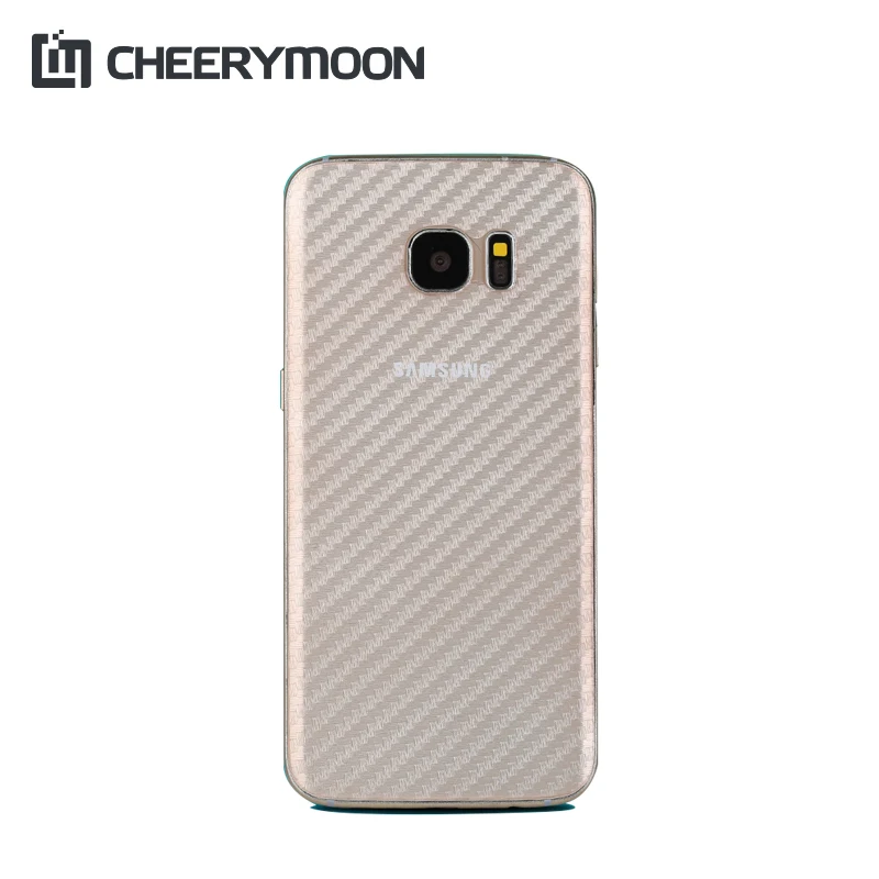 

5PCS/Lot For Samsung Galaxy S6 Edge Plus 3D Carbon Fiber Back Soft Screen Protector Film Anti-fingerprint Durable Guard