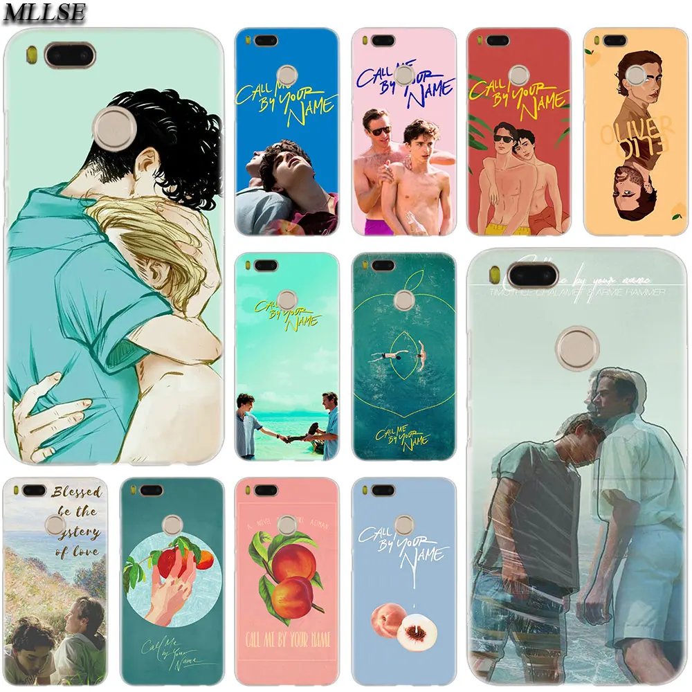

MLLSE Peach and Plum Call Me By Your Name Case for Xiaomi Mi Play Pocophone F1 8 A1 A2 Lite 6 6Plus Mix 3 2 Redmi Note 4x 5 6 S2