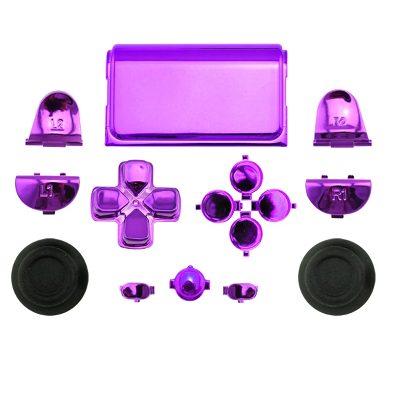 Кнопки беспроводного контроллера Data Frog хромированные черные кнопки Dpad R1/L1/R2/L2 для