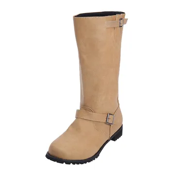 Fashion autumn winter 2018 Women Winter Boots Motorcycle Boots Fashion Classic Flat With Women Martin Boots zapatos mujer#g8