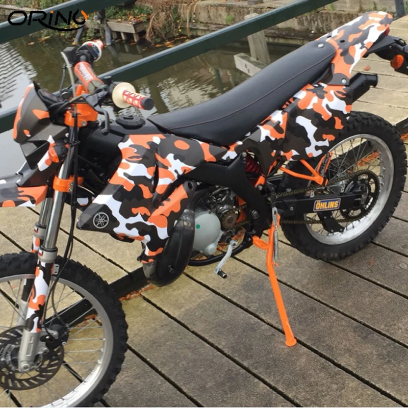 Black Orange Vinyl Film Sticker-11