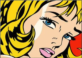 

Roy Lichtenstein Pop Art Girl SILK POSTER Decorative painting Wall painting 24x36inch