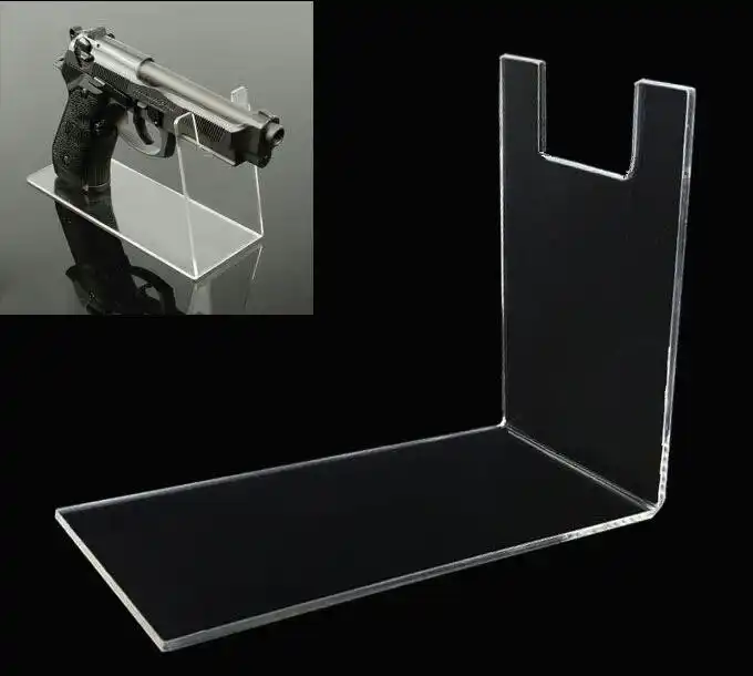 Best selling Clear acrylic pistols holder gun display stand holder rack
