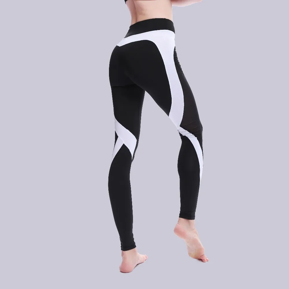 

New Hot Sale Black Heart Mesh Hollow Leggings Women Fitness Workout Sporting Breathable Elastic Waist Gyming Exercise Clothing