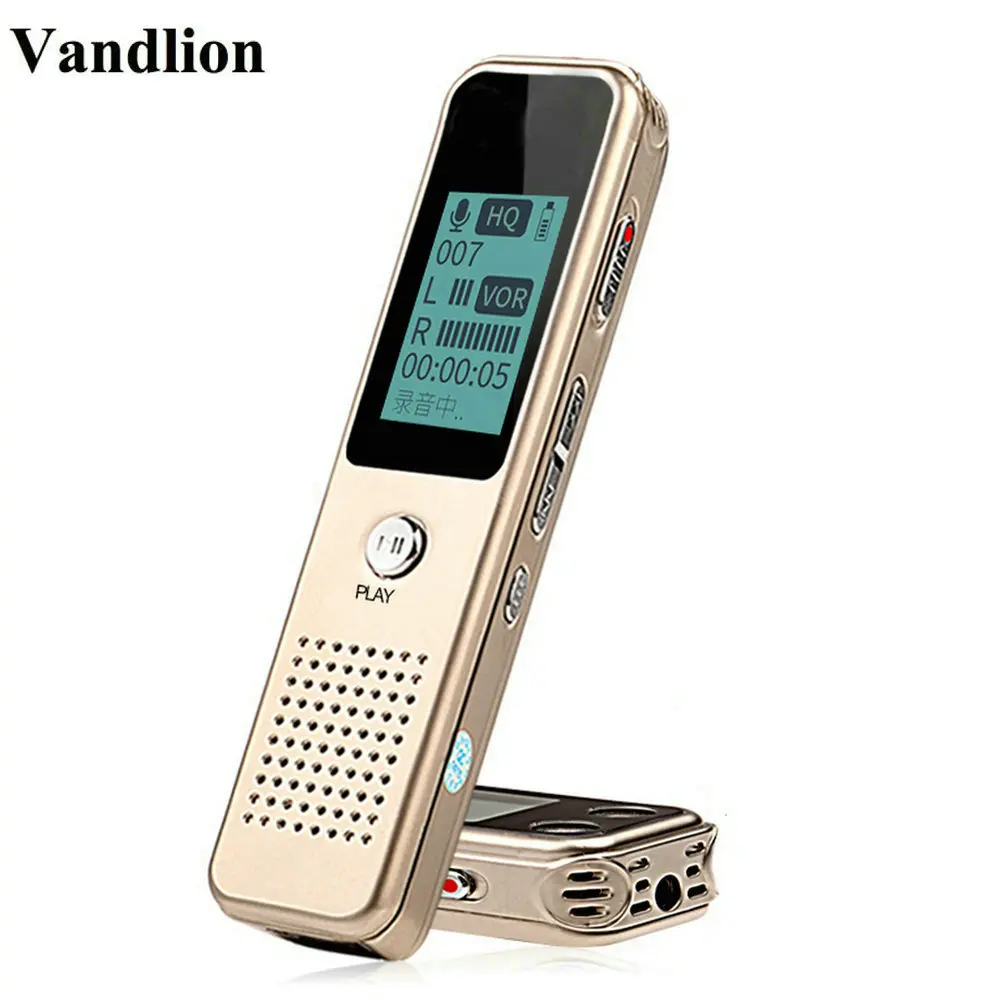 Vandlion V19 Профессиональный портативный мини цифровой Аудио Диктофон 8 ГБ диктофон