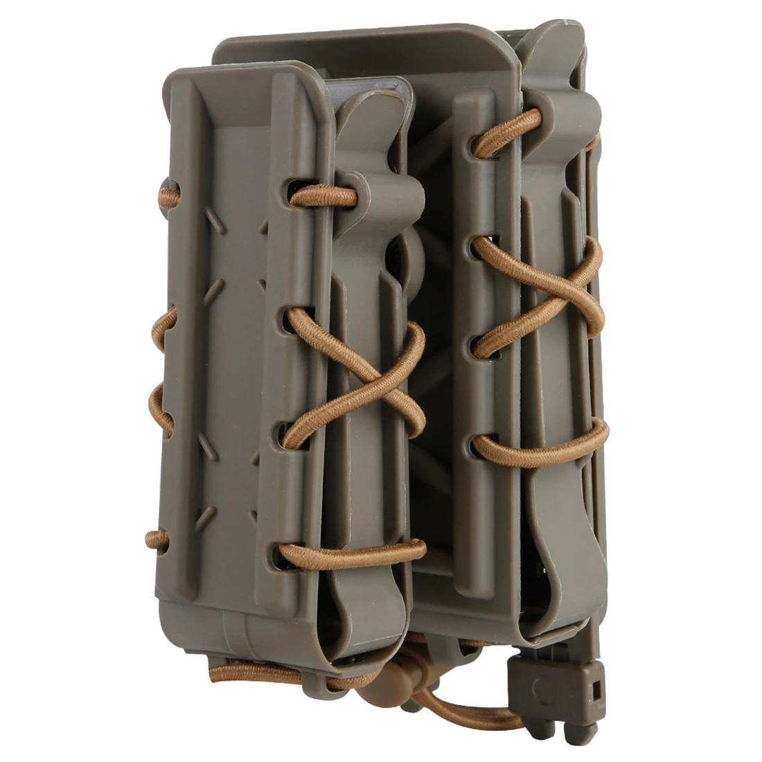 

2Pcs WST Magazine Pouch Fastmag Holder Outdoor Hunting Shooting Airsoft Accessories for 5.56 / 7.62 / 9MM / 45ACP - Tan