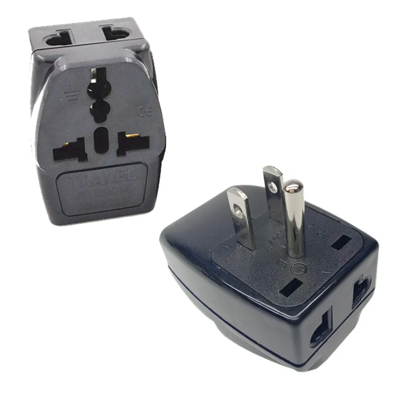 1to3 3pin ground Extended socket splitter AU UK EU to US Power Plug Home Travel Converter Adapter Adaptor Mexico USA Wall Socket