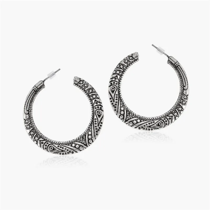 2017 Newest Big Round Statement Earring For Women Special Design Boho Stud Earrings Fashion Bohemian Jewelry Gifts | Украшения и