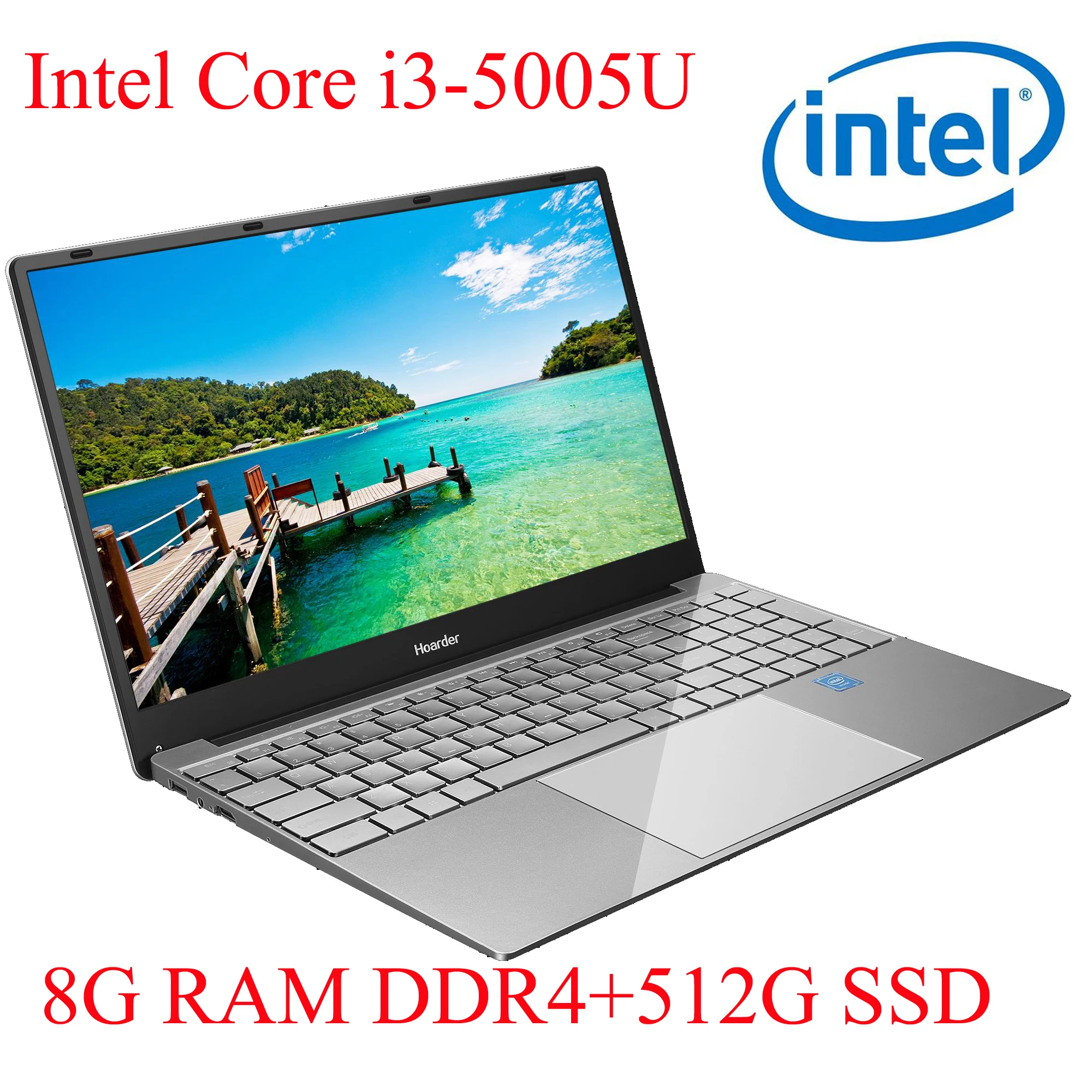 

P3-04 8G RAM 512G SSD I3-5005U Notebook Laptop Ultrabook Backlit IPS WIN10 keyboard and OS language available for choose