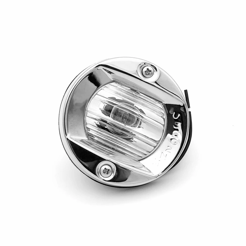 2pcs 12v waterproof round marine stainless steel boat uscg navigation lights
