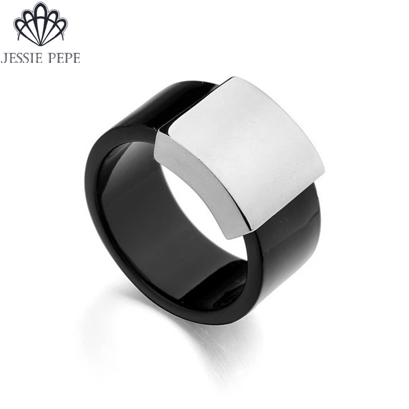 

Jessie Pepe Italina New Arrival R.A Wide Ring Anel Rose Gold Color Party Jewelry WholesaleTop Quality#JP13611White