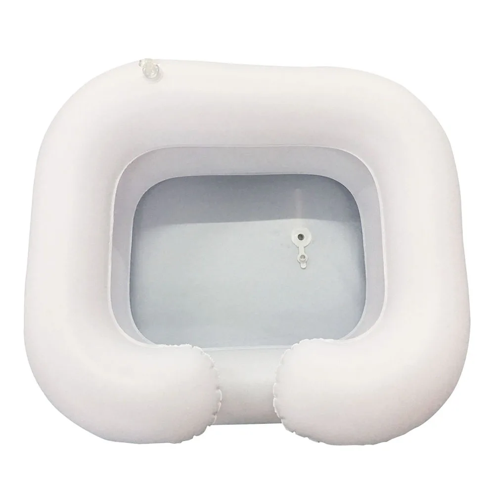 

Portable Inflatable Sink PVC Shampoo Basin Wash Basin for The Elderly The Disabled Nursing Convenient Folding Sink