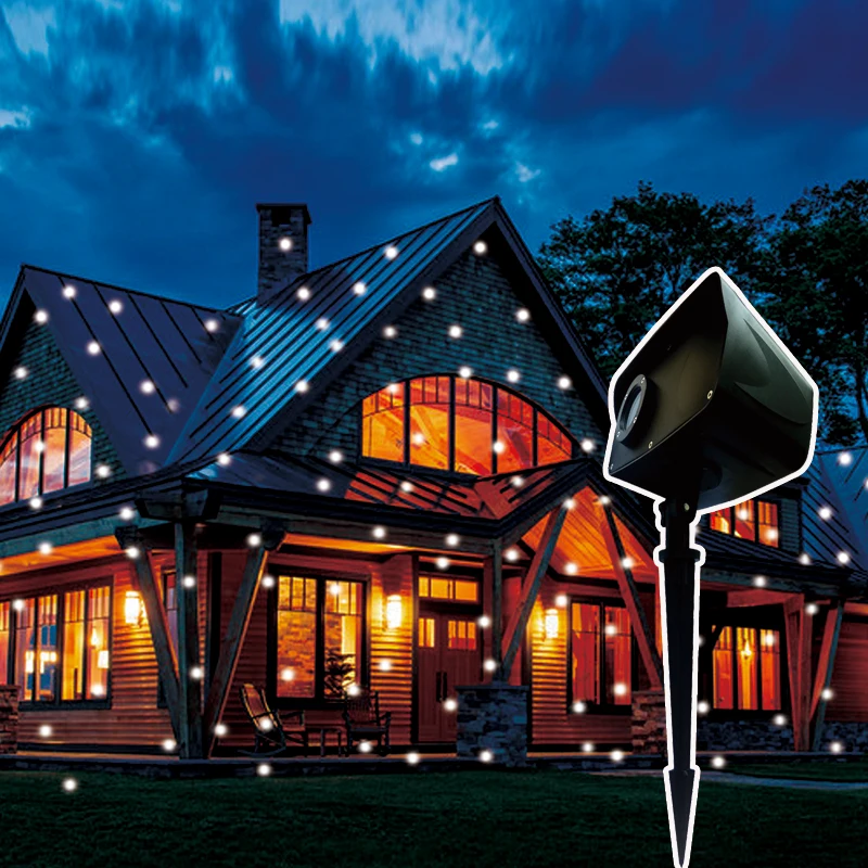 Newest 2017 White Laser Light Waterproof Outdoor star projector for