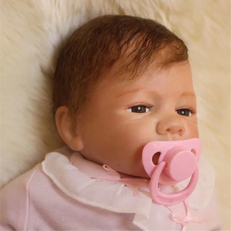 

50cm Silicone reborn baby doll toy newborn princess toddler babies doll bebe reborn girls bonecas birthday gift present