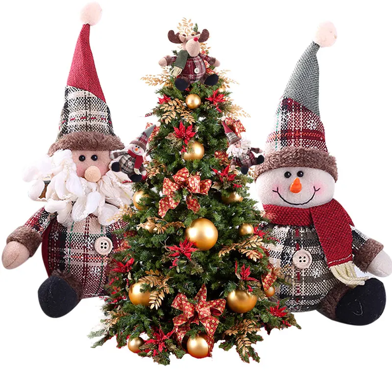 

Christmas Doll Santa Claus Snowman Ornament Doll Festival Party Xmas Table Tree Hanging Decor