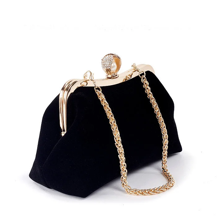Женская сумочка с бриллиантами и жемчугом, винтажные хрустальные цветы, вечерняя сумочка, Свадебный клатч для невесты, сумочка(черная
