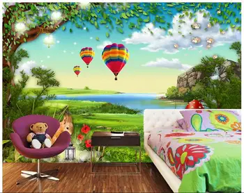 

3d wallpaper custom photo non-woven mural picture wall sticker The cartoon forest squirrel painting room wallpaper for walls 3d