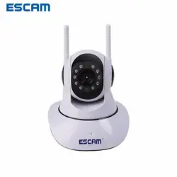 Новые escam G02 двойной Телевизионные антенны 720 P панорамирования/наклона Wi-Fi ip-ик Камера Поддержка ONVIF макс до 128 ГБ видео Мониторы IP-камера