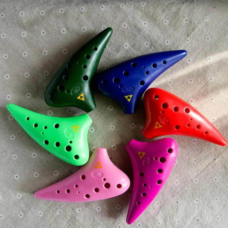 

Environmental protection plastic Ocarina 17 hole Alto C tuition school to promote teaching
