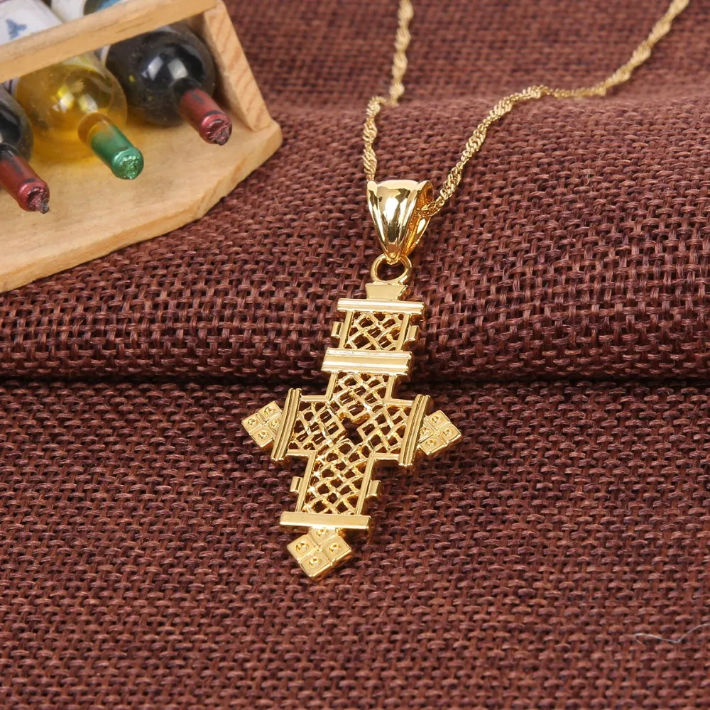 Bangrui ethiopian Cross gold jewelry fashion pendant and chain eritrea