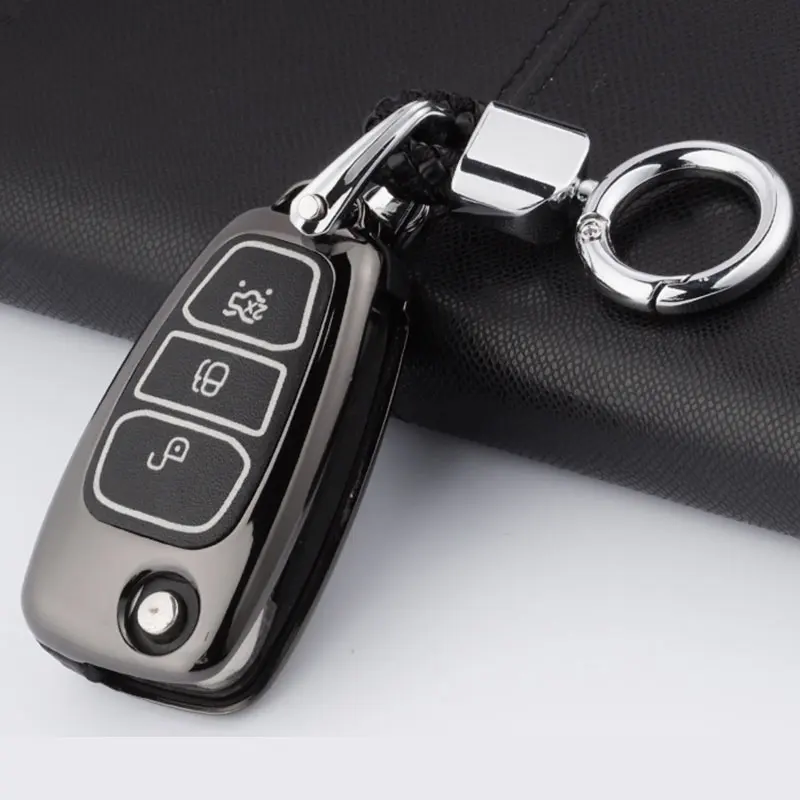 

Zinc Alloy Leather Car Key Cover Case fit for Ford Focus 3 Ecosport Kuga Escape Key Cover Key Bag glow in dark