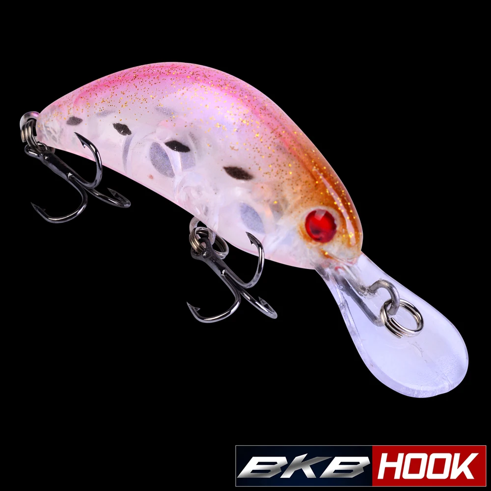 

New 1 pc Fishing lure 3.8g-0.13oz Fishing Bait 2.17"-5.5cm Crankbait 5 color fishing tackle 10# Hook With Sample Opp Bag 2018