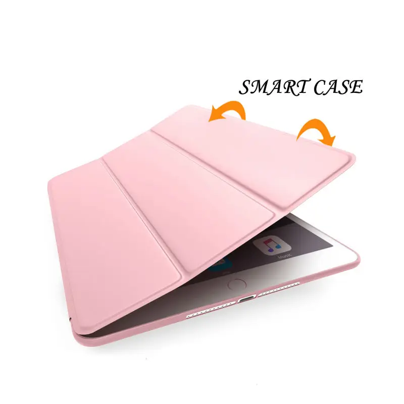 Кожаный чехол для нового iPad 9 7 2017 ультратонкий тонкий умный 2018 мягкий силиконовые