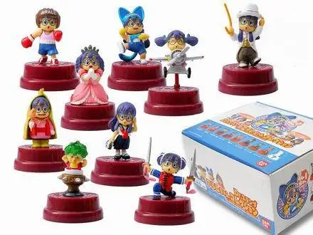 

Free Shipping Anime Cartoon Dr. Slump Arale PVC Action Figure Collection Model Toys Dolls 9pcs/set Chirstmas Gifts ARFG013