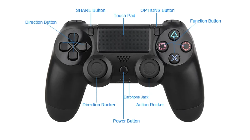 For Sony PS4 Controller Bluetooth Wireless Gamepad For PlayStation 4 Wireless Gamepads For Dual Shock 4 Vibration Joystick