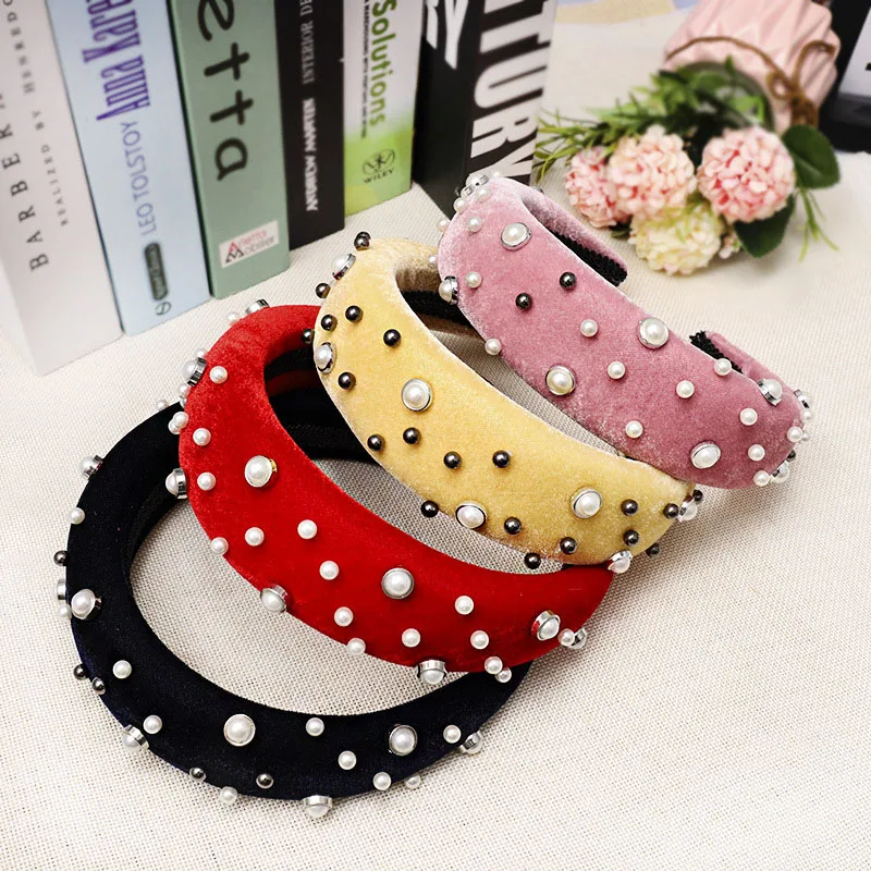 

Bohemian Velvet Padded Sponge Hairband Headband Hair Accessories Hair Jewelry