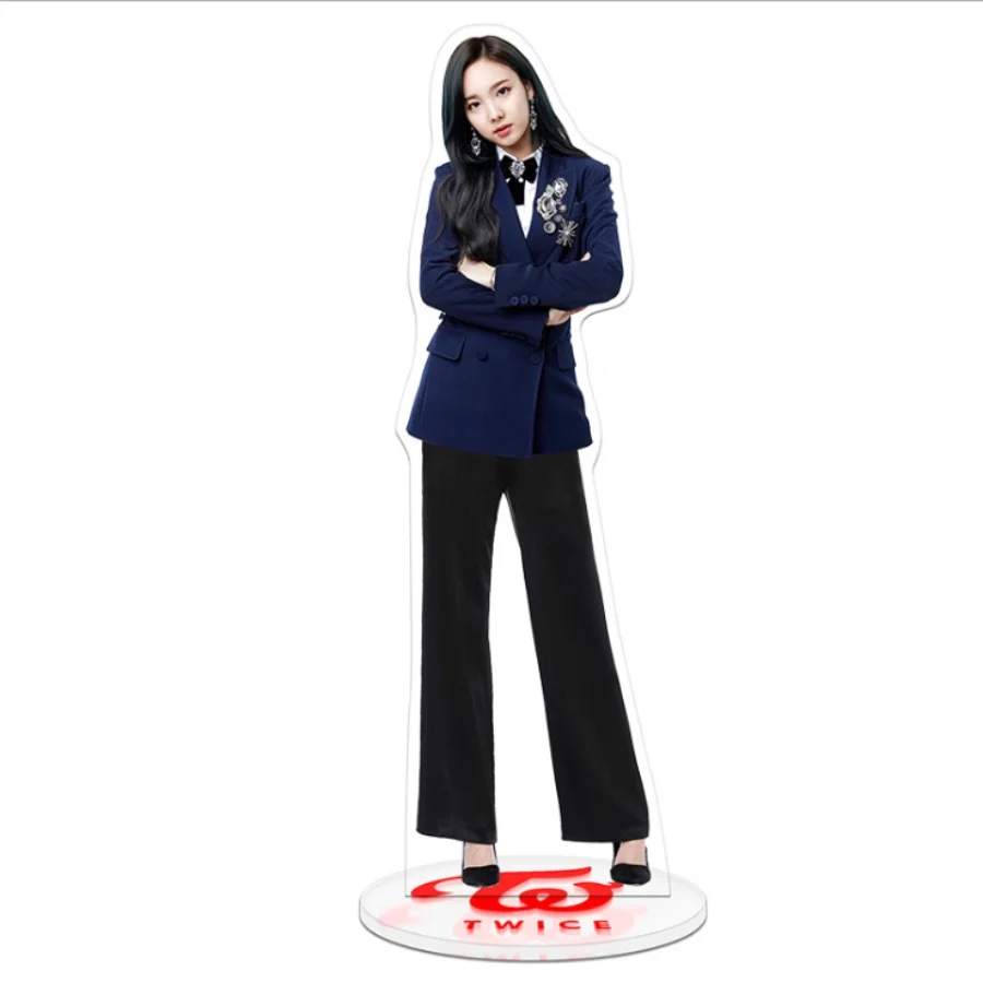 Kpop Twcie Members Uniform Acrylic Figure Doll Nayeon Sana Standing Action Table Decor Once - Цвет: NAYEON