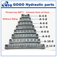 Тип масла распределитель sub блок M8* 1 сопротивление смазочного масла Запчасти для станков