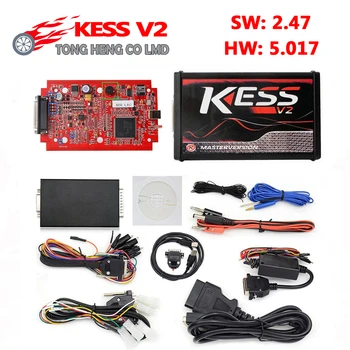 

Best EU Red KESS V2 V5.017 V2.47 Online Master ECU Chip Tuning Tool ECU OBD Programmer Tool No Token Limit KESS 5.017 2.47