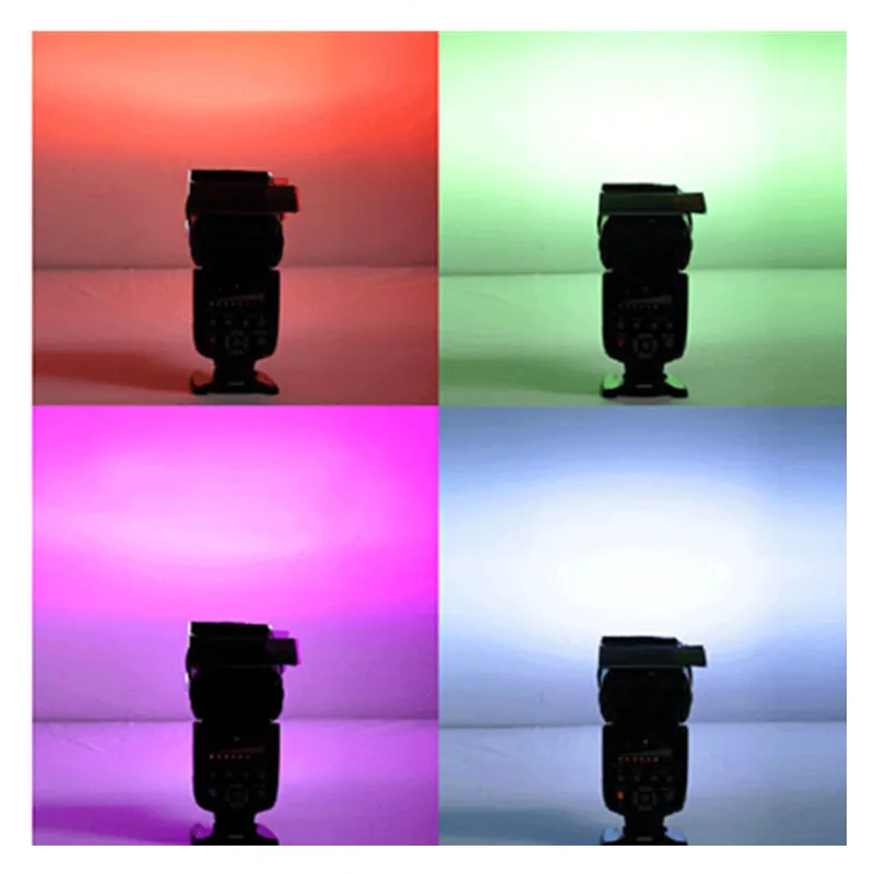 Цветной гелевый фильтр для Yongnuo Flash Diffuser 12 шт. цветовая карта баланс с резиновой