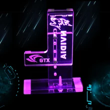 DIY External led graphics card Holder Graphics Cards Stand Mounting bracket Suitable for GTX 1080 1030 1050ti Companion Support 